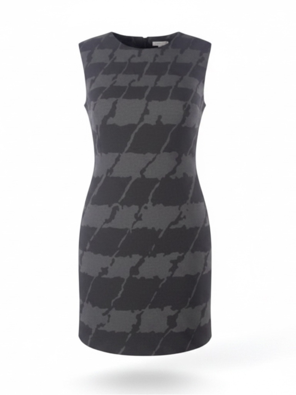 Michael Michael Kors XL‎ grey black retro A line back zipper sleeveless dress